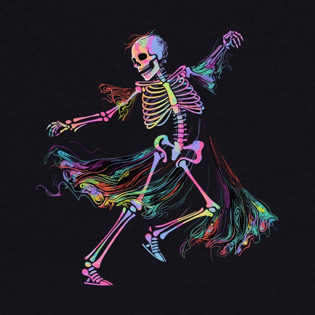 Dancing Skeleton: Art in Motion by VectorAD